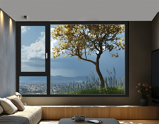 IGNIS A105 Flush-Sash Integrated Screen Double Inswing Window — gallery image 1