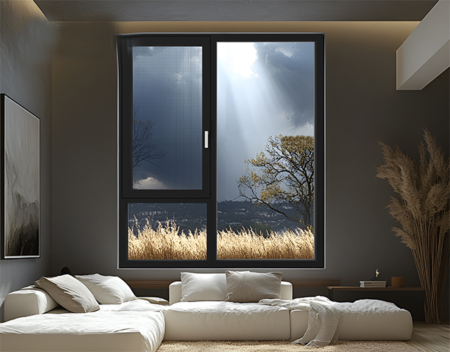 IGNIS A105 Flush-Sash Integrated Screen Double Inswing Window — gallery image 2